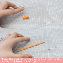 Load image into Gallery viewer, Clay Modeling Tool Mud Pressing Plate Transparent Acrylic Round Tube Roller Soft Plasticine Polymer Rubbing Plates Practical Pottery Tool Craft Accessories
