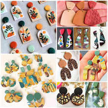 Load image into Gallery viewer, 129pcs Polymer Clay Cutters Kit Ceramic Craft Earrings Cutting Plastic Mold Baking Mould Handmade DIY Jewelry Making Tools Geometry Die Cake Cookie Cutter
