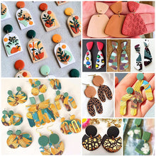 Load image into Gallery viewer, 18pcs Polymer Clay Cutters Kit Ceramic Craft Earrings Cutting Plastic Mold Baking Mould Handmade DIY Jewelry Making Tools Geometry Die Cake Cookie Cutter
