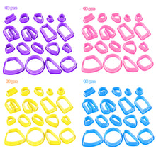 Load image into Gallery viewer, 18pcs Polymer Clay Cutters Kit Ceramic Craft Earrings Cutting Plastic Mold Baking Mould Handmade DIY Jewelry Making Tools Geometry Die Cake Cookie Cutter
