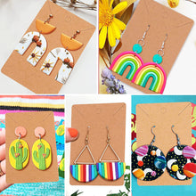 Load image into Gallery viewer, 142pcs Polymer Clay Cutters Kit Ceramic Craft Earrings Cutting Plastic Mold 24 Shapes Baking Mould Handmade DIY Jewelry Making Tools Geometry Die Cake Cookie Cutter
