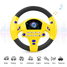 Load image into Gallery viewer, Music Simulate Driving Car Steering Wheel Early Educational Intelligent for Kids Eletric Baby Toys with Sound Vocal Toys
