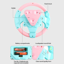 Load image into Gallery viewer, Music Simulate Driving Car Steering Wheel Early Educational Intelligent for Kids Eletric Baby Toys with Sound Vocal Toys
