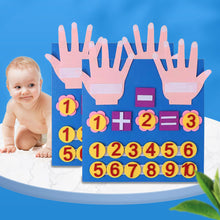 Load image into Gallery viewer, Kid Montessori Toys Felt Finger Numbers Math Toy Children Counting Early Learning For Toddlers Intelligence Develop 30*30cm
