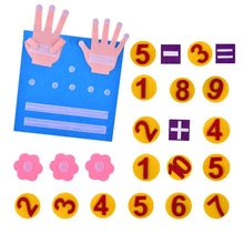 Load image into Gallery viewer, Kid Montessori Toys Felt Finger Numbers Math Toy Children Counting Early Learning For Toddlers Intelligence Develop 30*30cm
