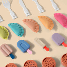 Load image into Gallery viewer, 18/19/26Pcs Kids DIY Color Clay Noodle Maker Machine Plasticine Tools Set Play Dough Clay Art Dumpling Simulation Kitchen Pretend Play
