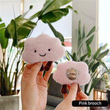 Load image into Gallery viewer, INS Cute Cloud Keychain Pendant Brooch Girl Bag Accessories Creative Plush Toy Girl Heart Baiyun Backpack Couple Pendant
