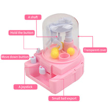 Load image into Gallery viewer, Cute Children's Prize Claw Toys Mini Clip Gumball Machine Small Capsule Dispenser Machine Catch Machine Kids Toy Children Gift
