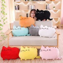 Load image into Gallery viewer, 25cm/40cm Kawaii Cat Pillow With Zipper Only Skin Without PP Cotton Biscuits Cat Plush Pillow Doll Cushion Children Gift Toys
