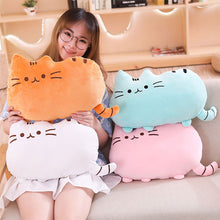 Load image into Gallery viewer, 25cm/40cm Kawaii Cat Pillow With Zipper Only Skin Without PP Cotton Biscuits Cat Plush Pillow Doll Cushion Children Gift Toys
