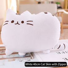 Load image into Gallery viewer, 25cm/40cm Kawaii Cat Pillow With Zipper Only Skin Without PP Cotton Biscuits Cat Plush Pillow Doll Cushion Children Gift Toys
