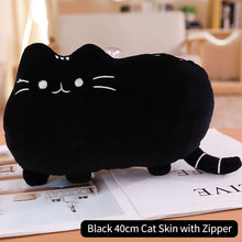 Load image into Gallery viewer, 25cm/40cm Kawaii Cat Pillow With Zipper Only Skin Without PP Cotton Biscuits Cat Plush Pillow Doll Cushion Children Gift Toys
