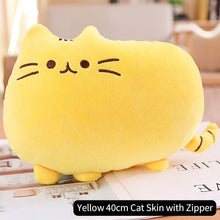 Load image into Gallery viewer, 25cm/40cm Kawaii Cat Pillow With Zipper Only Skin Without PP Cotton Biscuits Cat Plush Pillow Doll Cushion Children Gift Toys
