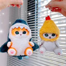 Load image into Gallery viewer, Shark Cat Fried Shrimp Pendant Doll Cute Cat Plush Doll Room Car Bag Decoration Pendant Christmas Present Couple Pendant Valentine's Day
