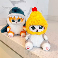 Load image into Gallery viewer, Shark Cat Fried Shrimp Pendant Doll Cute Cat Plush Doll Room Car Bag Decoration Pendant Christmas Present Couple Pendant Valentine's Day
