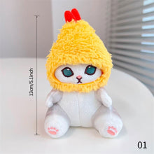 Load image into Gallery viewer, Shark Cat Fried Shrimp Pendant Doll Cute Cat Plush Doll Room Car Bag Decoration Pendant Christmas Present Couple Pendant Valentine's Day
