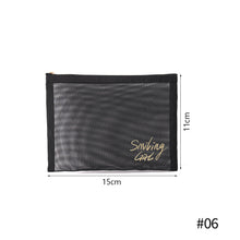 Load image into Gallery viewer, Large Capacity Black Mesh Cosmetic Bag Transparent Make Up Pouch Organizer Travel Storage Case Women Toiletry Organizer Portable
