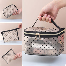 Load image into Gallery viewer, Large Capacity Mesh Cosmetic Bag Transparent Make Up Pouch Organizer Travel Storage Case Women Toiletry Organizer Portable
