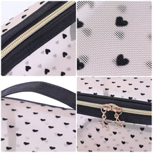 Load image into Gallery viewer, Large Capacity Mesh Cosmetic Bag Transparent Make Up Pouch Organizer Travel Storage Case Women Toiletry Organizer Portable
