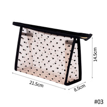 Load image into Gallery viewer, Large Capacity Mesh Cosmetic Bag Transparent Make Up Pouch Organizer Travel Storage Case Women Toiletry Organizer Portable
