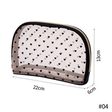 Load image into Gallery viewer, Large Capacity Mesh Cosmetic Bag Transparent Make Up Pouch Organizer Travel Storage Case Women Toiletry Organizer Portable
