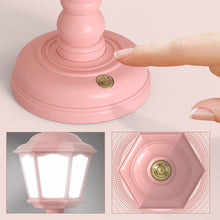 Load image into Gallery viewer, Retro Mini Table Lamp USB Charging Desk Lamp Street Lamps Design Night Lights Touch Dimmable BedSide Lights Bedroom Decor
