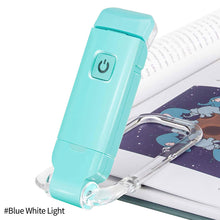 Load image into Gallery viewer, LED Book Reading Light Brightness Adjustable USB Rechargeable Eye Protection Clip Light Portable Bookmark Light
