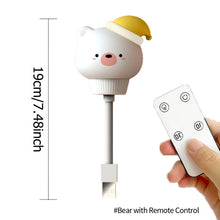 Load image into Gallery viewer, LED Chlidren USB Night Light Cute Cartoon Night Lamp Bear Remote Control for Baby Kid Eye Protection Light Christmas Birthday Gift
