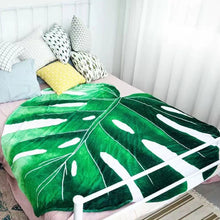 Load image into Gallery viewer, Large Leaf Blanket for Bed Sofa Cover Flannel Throw Blanket Home Decor Cozy Warm Fluffy Adult Blanket
