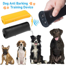 Load image into Gallery viewer, 2 in 1 Anti Barking Device Handheld LED Ultrasonic Pet Dog Repeller Control Training Device Trainer With Lights
