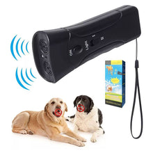 Load image into Gallery viewer, 2 in 1 Anti Barking Device Handheld LED Ultrasonic Pet Dog Repeller Control Training Device Trainer With Lights
