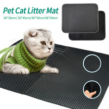 Load image into Gallery viewer, Double Layer EVA Cat Litter Pad Waterproof Non-slip Sand Basin Filter Kitten Dog Washable Sand Pad Floor Mat Pet Clean Supplies
