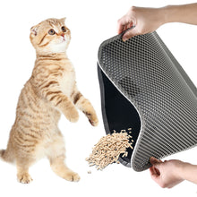 Load image into Gallery viewer, Double Layer EVA Cat Litter Pad Waterproof Non-slip Sand Basin Filter Kitten Dog Washable Sand Pad Floor Mat Pet Clean Supplies

