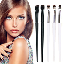 Load image into Gallery viewer, Portable Thin Eyebrow Eyeliner Brush Creative Fine Angled Brow Contour Brush Women Eyebrow Liner Cream Cosmetic Makeup Tools

