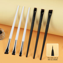 Load image into Gallery viewer, Portable Thin Eyebrow Eyeliner Brush Creative Fine Angled Brow Contour Brush Women Eyebrow Liner Cream Cosmetic Makeup Tools
