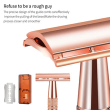 Load image into Gallery viewer, Classic Razor Double Edge Safety Razor for Mens Shaving Women Hair Removal 5 Shaving Blades Manual Shaver Razor
