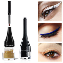 Load image into Gallery viewer, White Eyeliner Cream Multi-colors Eyeliner Cream with Makeup Brush Lower Eyelid Waterproof Anti-sweat Cosmetics Women Makeup Gift
