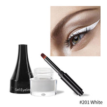 Load image into Gallery viewer, White Eyeliner Cream Multi-colors Eyeliner Cream with Makeup Brush Lower Eyelid Waterproof Anti-sweat Cosmetics Women Makeup Gift
