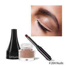 Load image into Gallery viewer, White Eyeliner Cream Multi-colors Eyeliner Cream with Makeup Brush Lower Eyelid Waterproof Anti-sweat Cosmetics Women Makeup Gift
