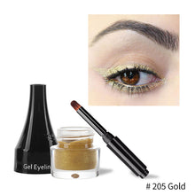 Load image into Gallery viewer, White Eyeliner Cream Multi-colors Eyeliner Cream with Makeup Brush Lower Eyelid Waterproof Anti-sweat Cosmetics Women Makeup Gift
