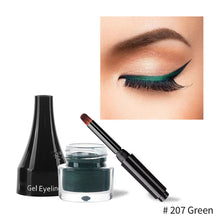 Load image into Gallery viewer, White Eyeliner Cream Multi-colors Eyeliner Cream with Makeup Brush Lower Eyelid Waterproof Anti-sweat Cosmetics Women Makeup Gift
