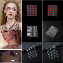Load image into Gallery viewer, DIY Disposable Rhinestones Tattoo Stickers Face Jewelry Color Crystal Eyes Face Body Waterproof Makeup Decorations Face Sticker
