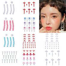 Load image into Gallery viewer, DIY Disposable Rhinestones Tattoo Stickers Face Jewelry Color Crystal Eyes Face Body Waterproof Makeup Decorations Face Sticker
