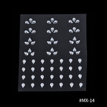 Load image into Gallery viewer, DIY Disposable Rhinestones Tattoo Stickers Face Jewelry Color Crystal Eyes Face Body Waterproof Makeup Decorations Face Sticker
