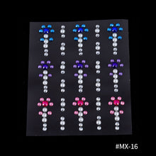Load image into Gallery viewer, DIY Disposable Rhinestones Tattoo Stickers Face Jewelry Color Crystal Eyes Face Body Waterproof Makeup Decorations Face Sticker
