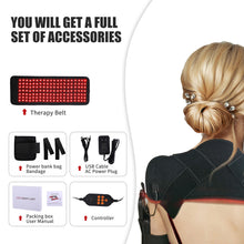 Load image into Gallery viewer, Infrared Light LED Therapy Belt for Pain Relief Red Light Waist Joints Muscle Shoulder Arm Therapy Belt Red Light Physiotherapy Belt
