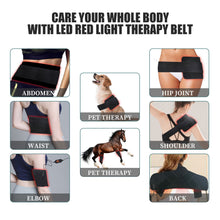 Load image into Gallery viewer, Infrared Light LED Therapy Belt for Pain Relief Red Light Waist Joints Muscle Shoulder Arm Therapy Belt Red Light Physiotherapy Belt
