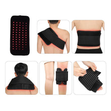 Load image into Gallery viewer, Red Light Physiotherapy Belt LED Therapy Belt for Pain Relief Infrared Light Shoulder Knee Waist Joints Muscle Belt Light Therapy
