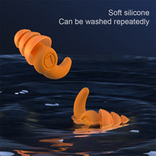 Load image into Gallery viewer, Silicone Noise Reduction Earplugs Three Layer Sound Insulation Noise Reduction Earplugs Reusable Washable Sleeping Ear Plugs

