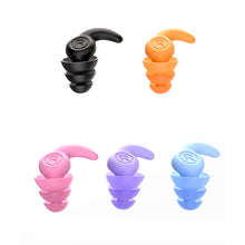 Load image into Gallery viewer, Silicone Noise Reduction Earplugs Three Layer Sound Insulation Noise Reduction Earplugs Reusable Washable Sleeping Ear Plugs
